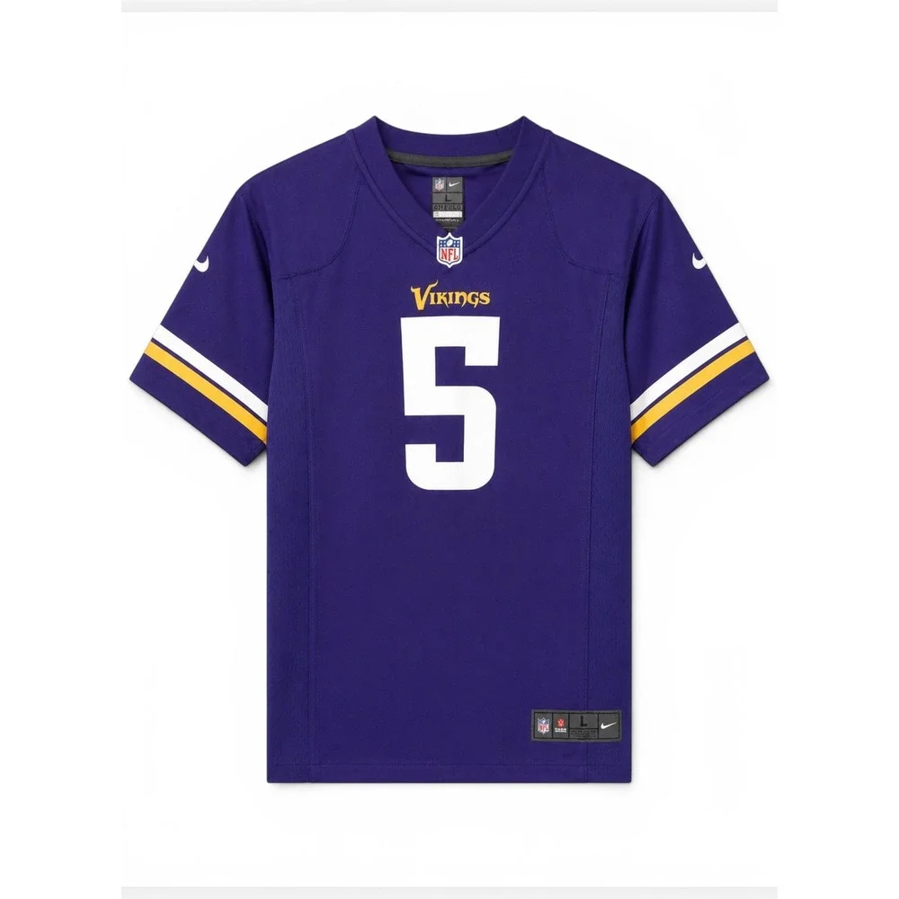 Nike NFL Minnesota Vikings Jersey Boys L Teddy Bridgewater Football Fan Sporty